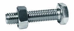 Hexagon Bolt and Nut Zinc Plated M8x30 (x4)