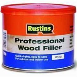 Rustins Professional Wood Filler White 500g