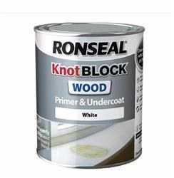 Ronseal Knot Block Primer and Undercoat White 750ml