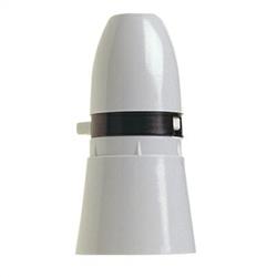 Dencon 1/2" Switched Lamp Holder White, T1 Long Skirt to BSE