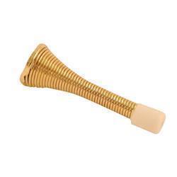 Spring Door Stop Brass Plated