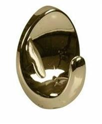 Small Self-Adhesive Oval Hook Brass (x2)