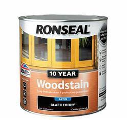 Ronseal 10 Year Woodstain Satin Ebony 750ml