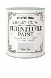 Rustoleum Chalky Finish Furniture Paint Winter Grey 750ml