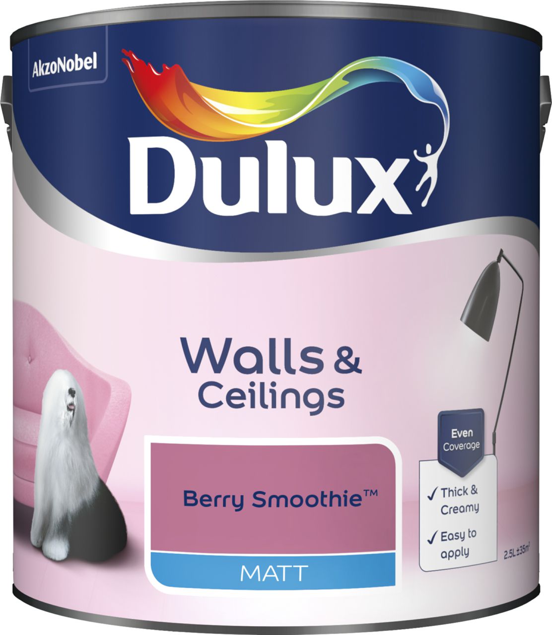 Dulux Standard Matt 2.5L Berry Smoothie