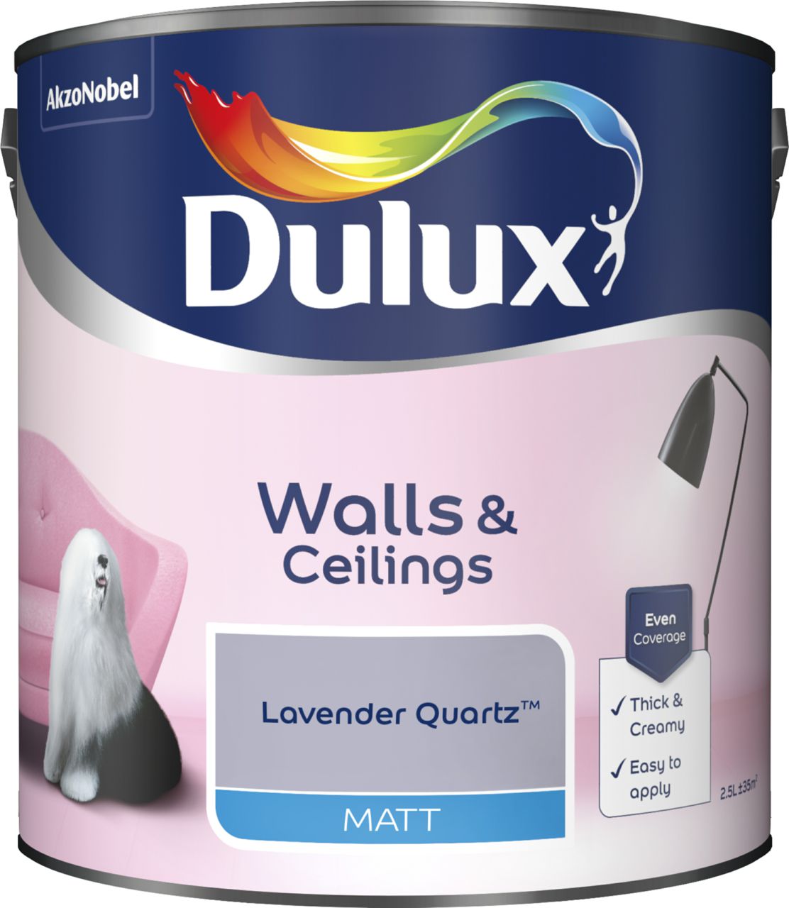 Dulux Standard Matt 2.5L Lavender Quartz