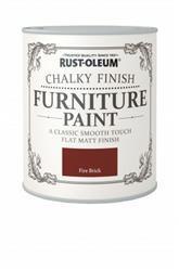 Rustoleum Chalky Finish Furniture Paint Fire Brick 750ml
